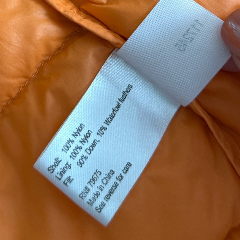 BCBGeneration Vibrant Orange Puffer Jacket 90% Down 10% Waterfowl feathers Med - Picture 4 of 7